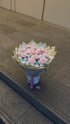 Baby Bloom – Windelstrauß Rosa