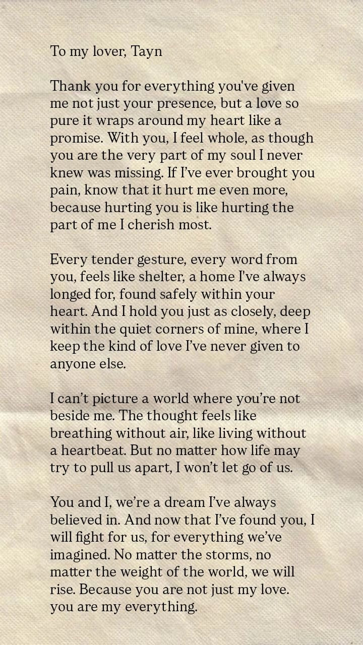 Liebesbrief~ Personalisiert